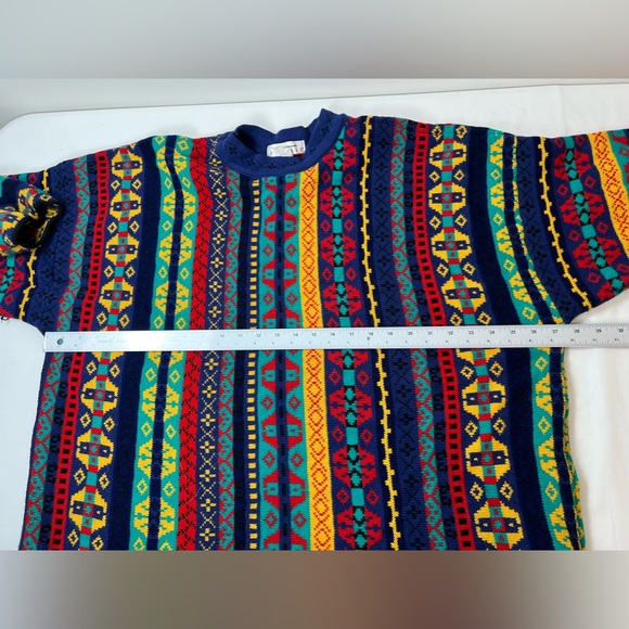 Vintage Forelli multi‎ colored sweater size tag not on large / XL - Picture 5 of 6